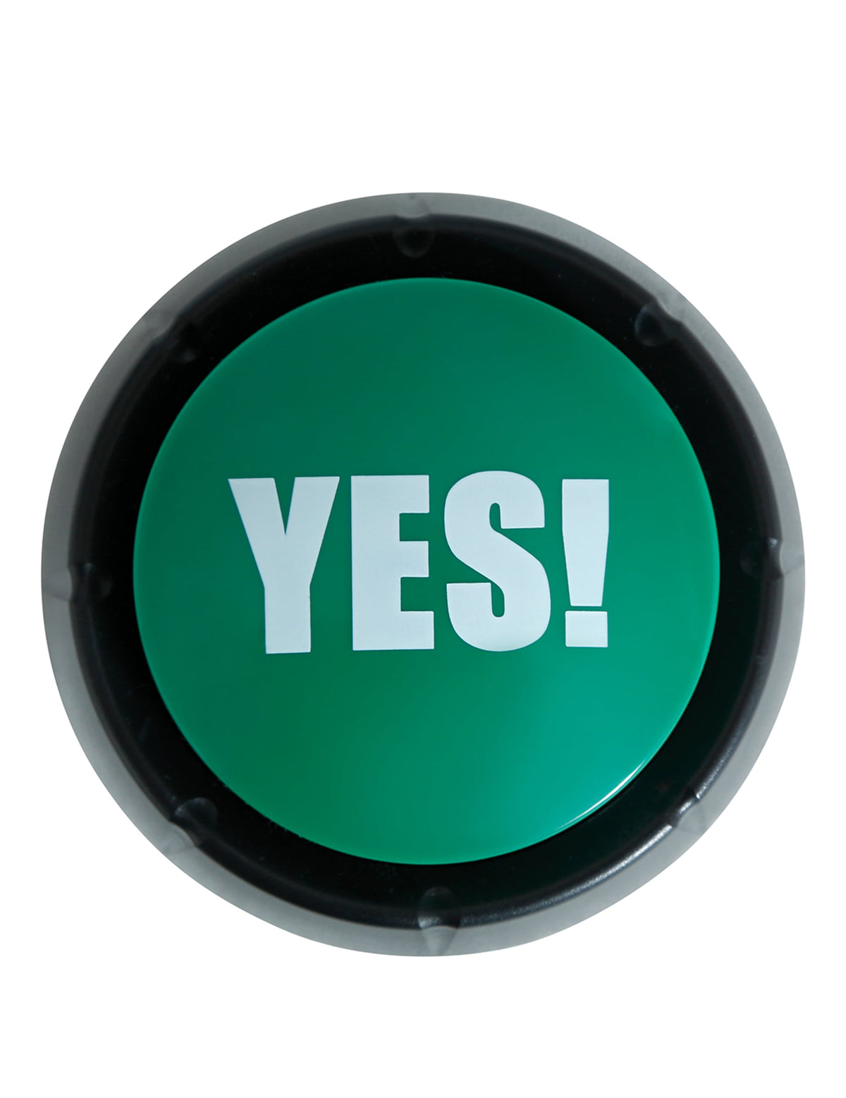 Gros plan sur le bouton vert YES des 2 Buzzers Yes et No