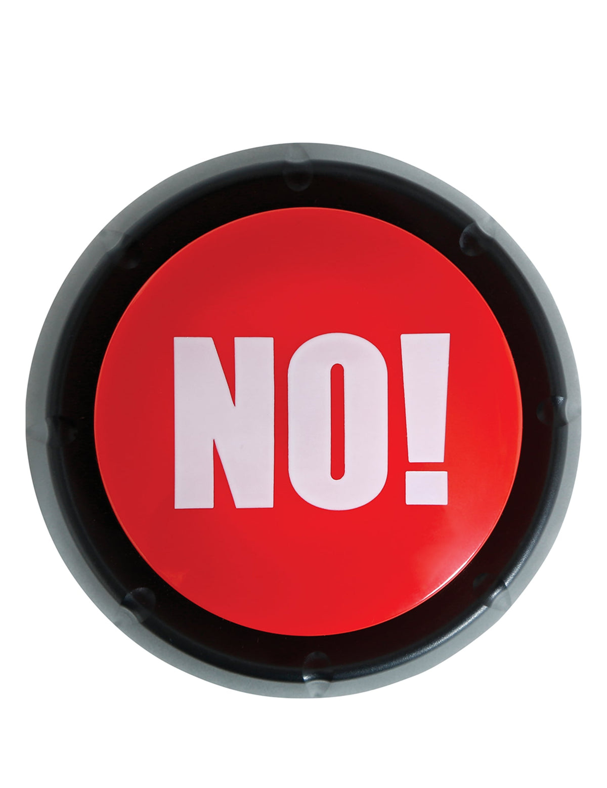 Gros plan sur le bouton rouge NO des 2 Buzzers Yes et No