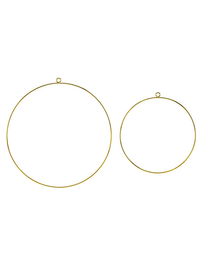 Cercles en métal pour couronnes pour décoration dorés