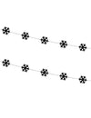 Guirlande de flocons pour Noël noire