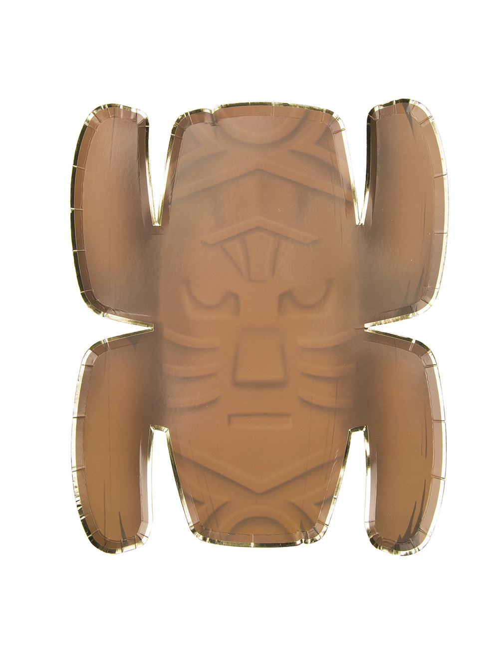Plateaux totem aventurier marron et doré