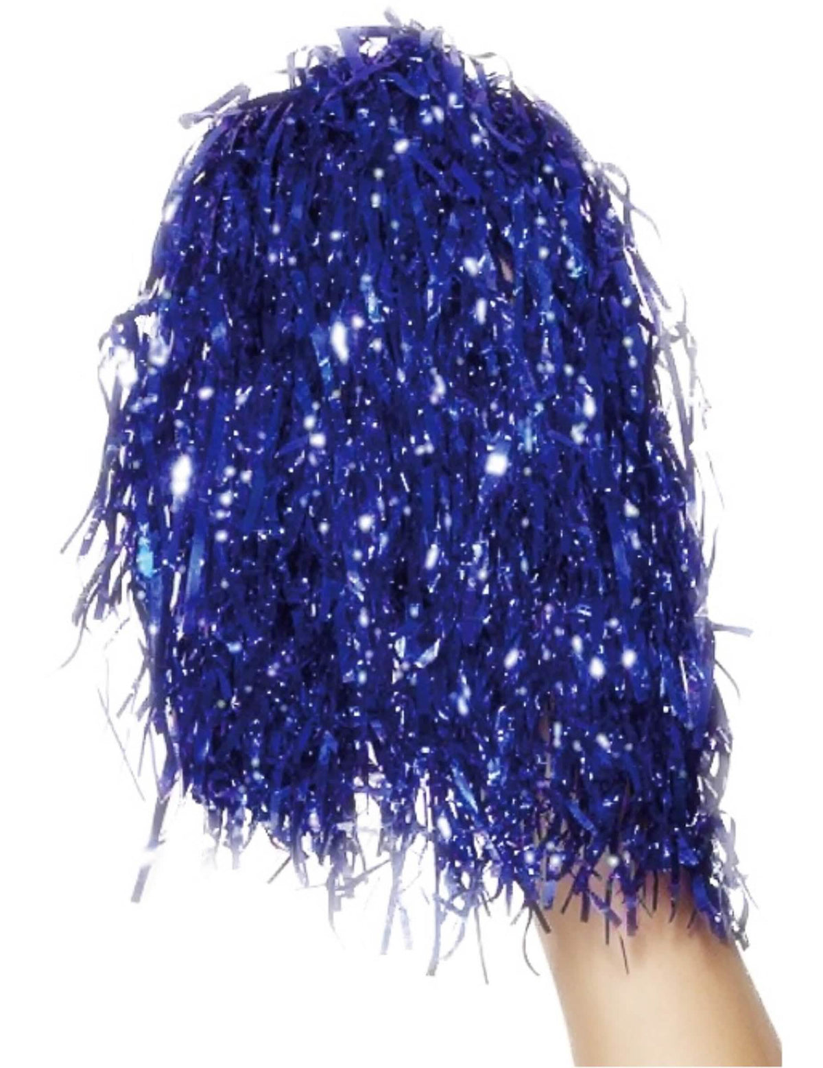 Pompons de pom-pom girl para adepto azul metálico