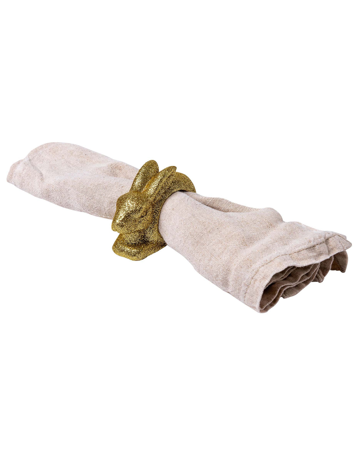 Mise en situation du rond de serviette lapin pour Pâques