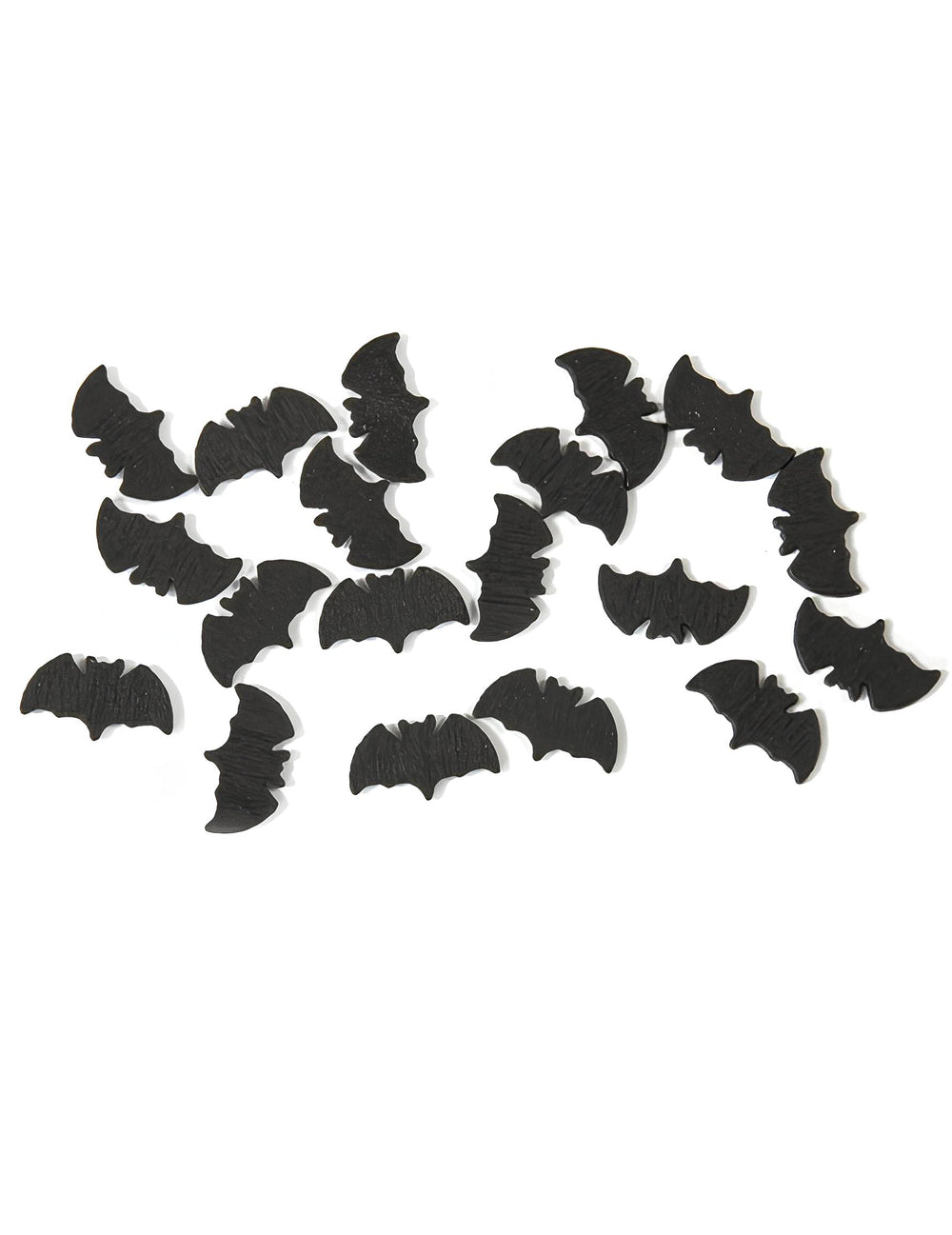 20 confettis de table chauve-souris Halloween noir