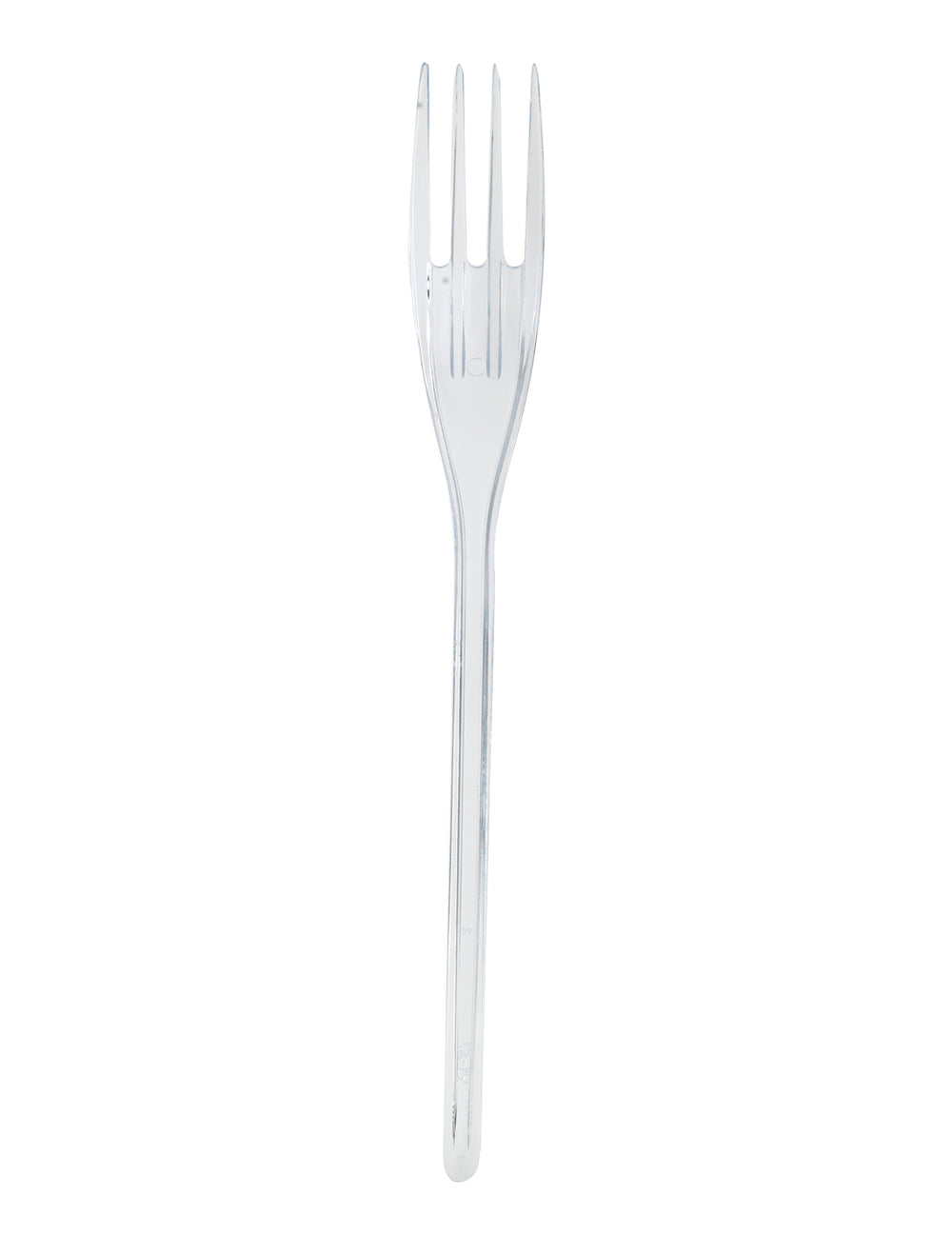 Fourchette pour décoration de table plastique transparent