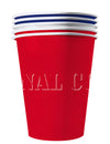 Gobelets américains France rouge blanc bleu en carton recyclable