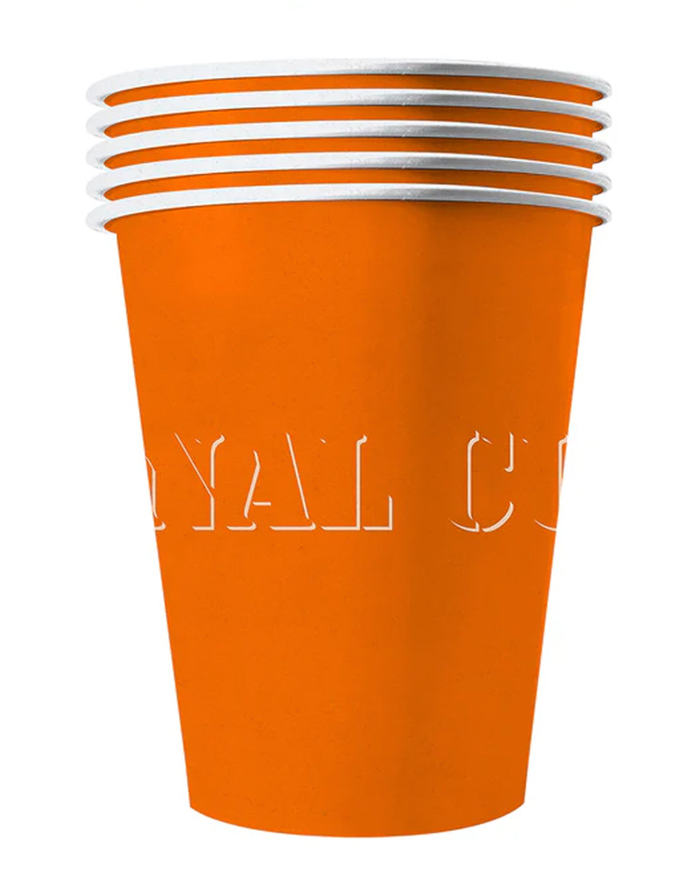 Gobelets américains en carton recyclable orange