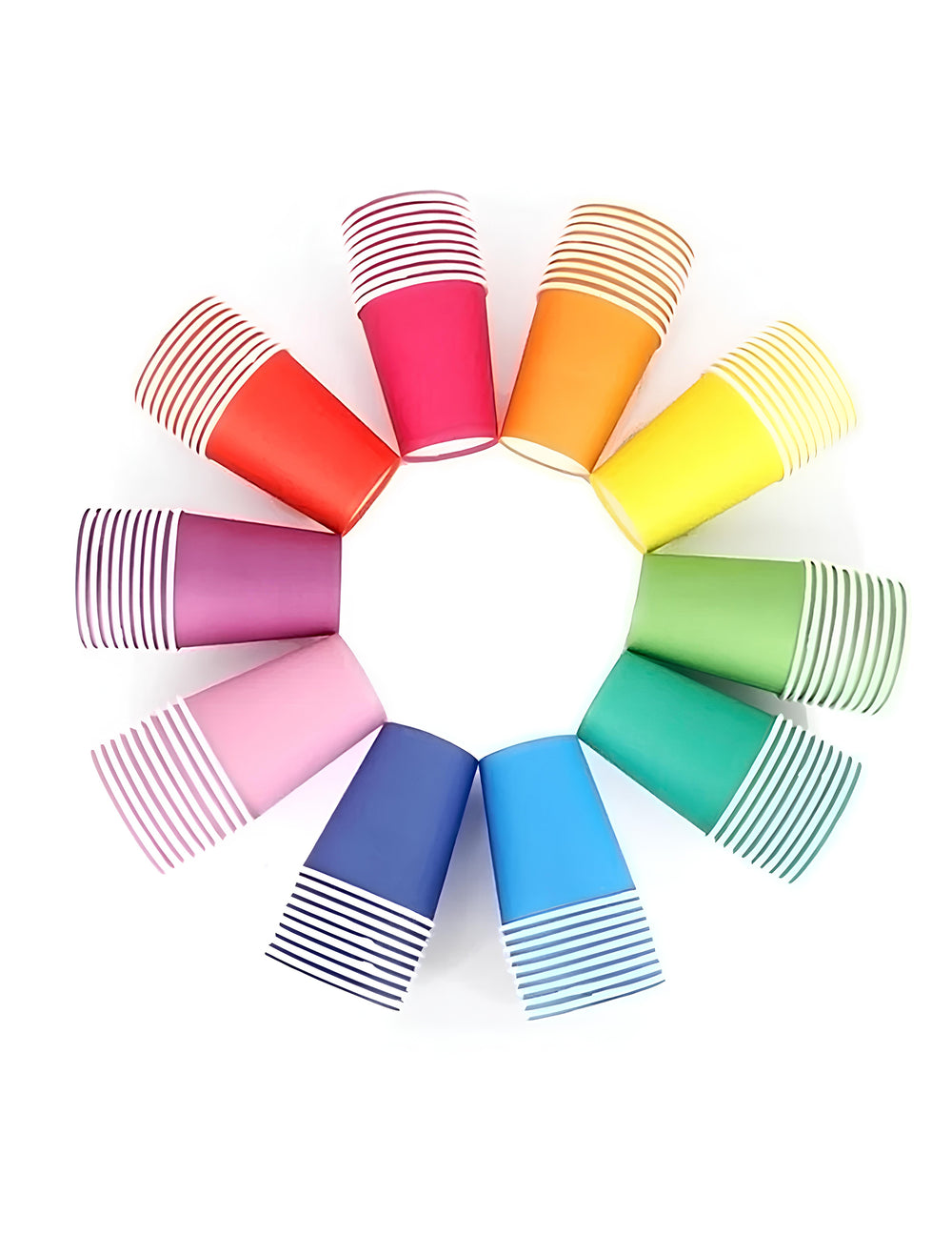Aperçu des différents coloris des gobelets américains carton recyclable roses
