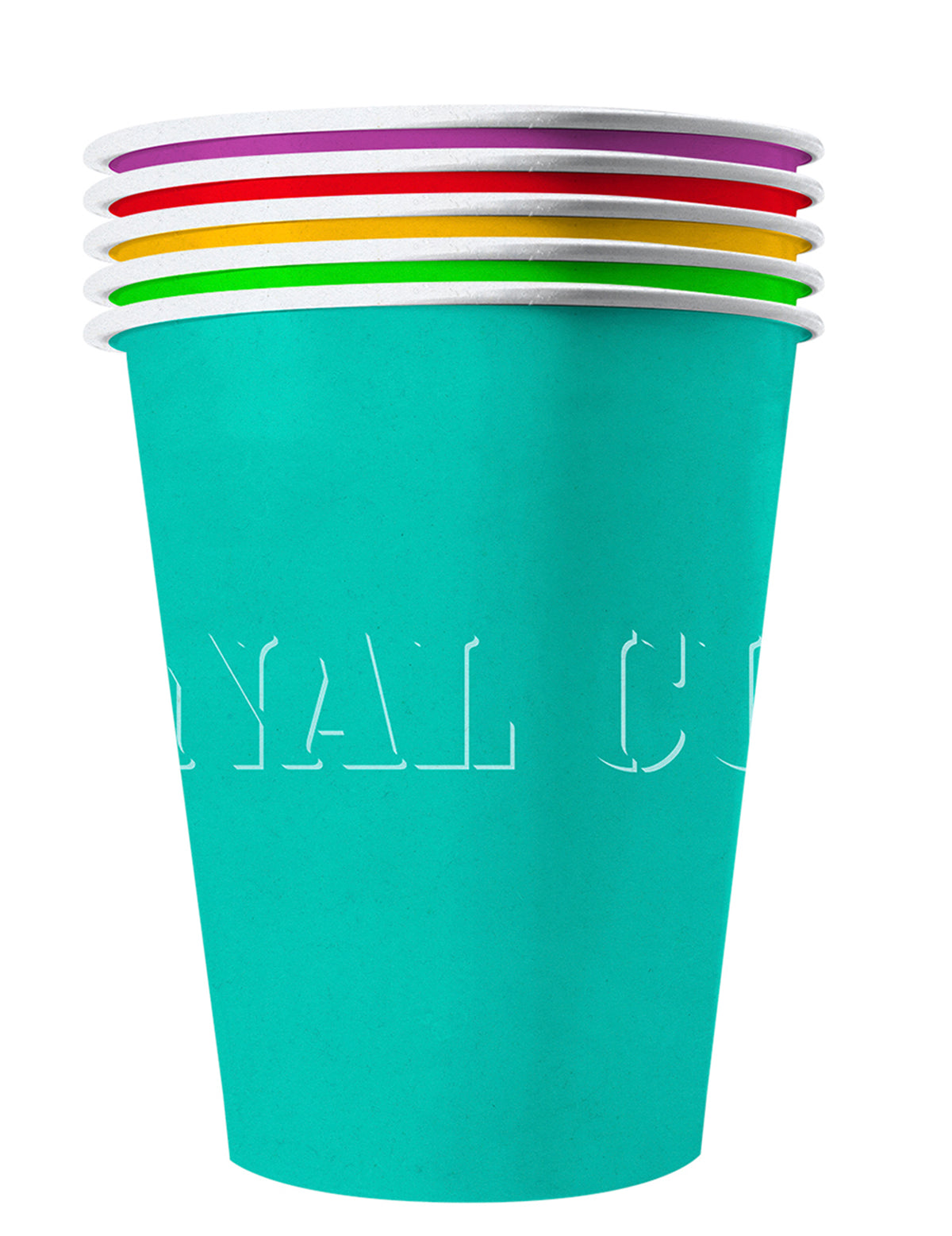 Gobelets américains carton recyclable Summer multicolores