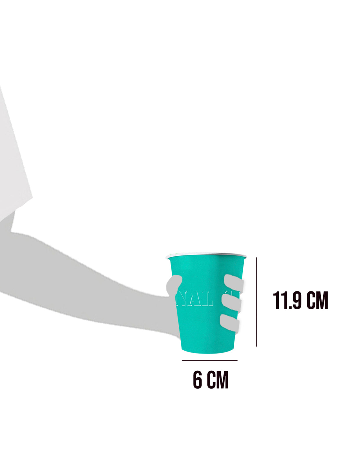 Dimensions des gobelets américains carton recyclable Summer