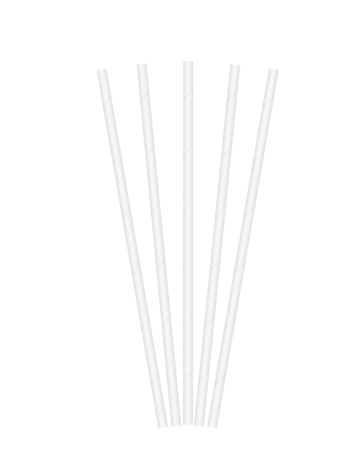 Pailles en papier blanc