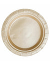 Petites assiettes en carton pour fête doré mat