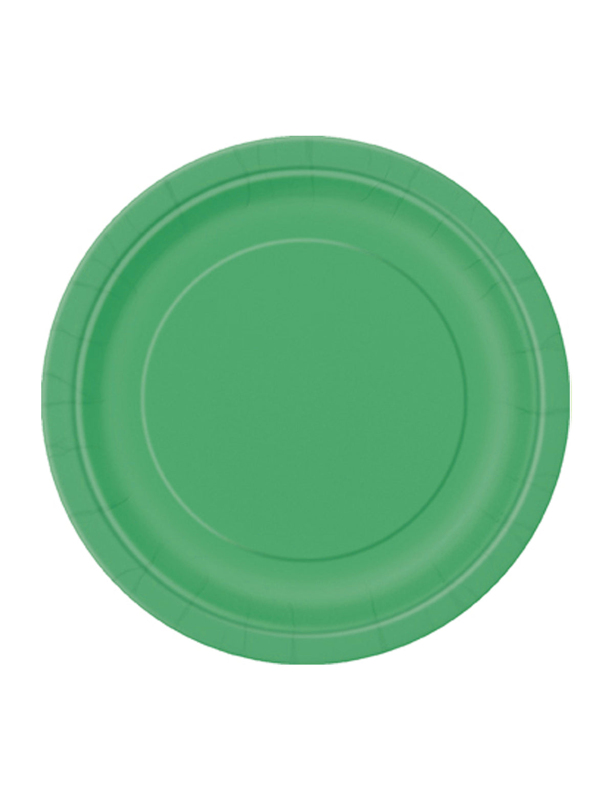 Assiettes en carton pour fête vert émeraude