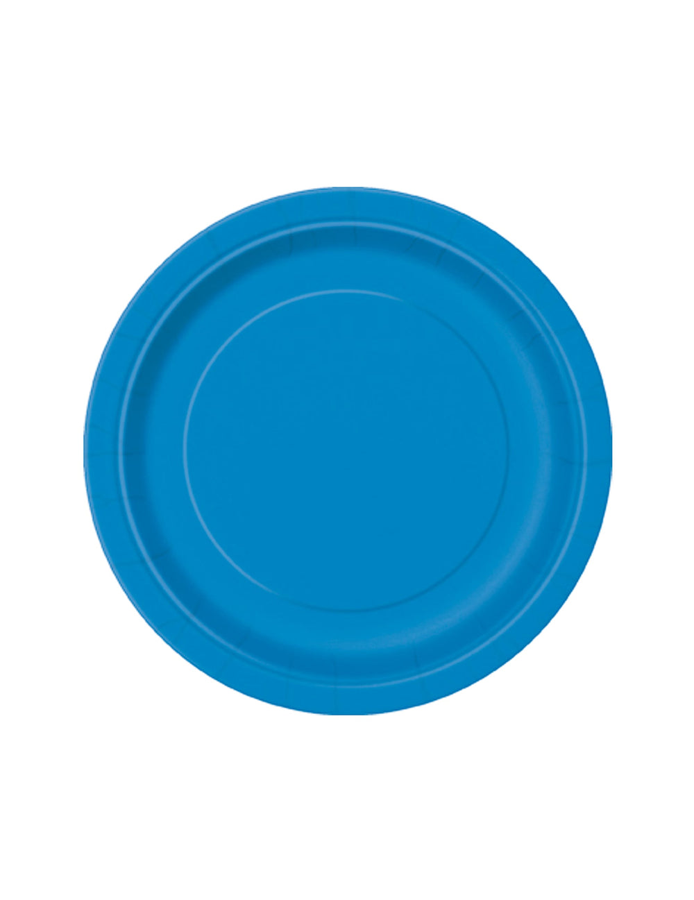 Assiettes rondes en carton pour dessert bleues