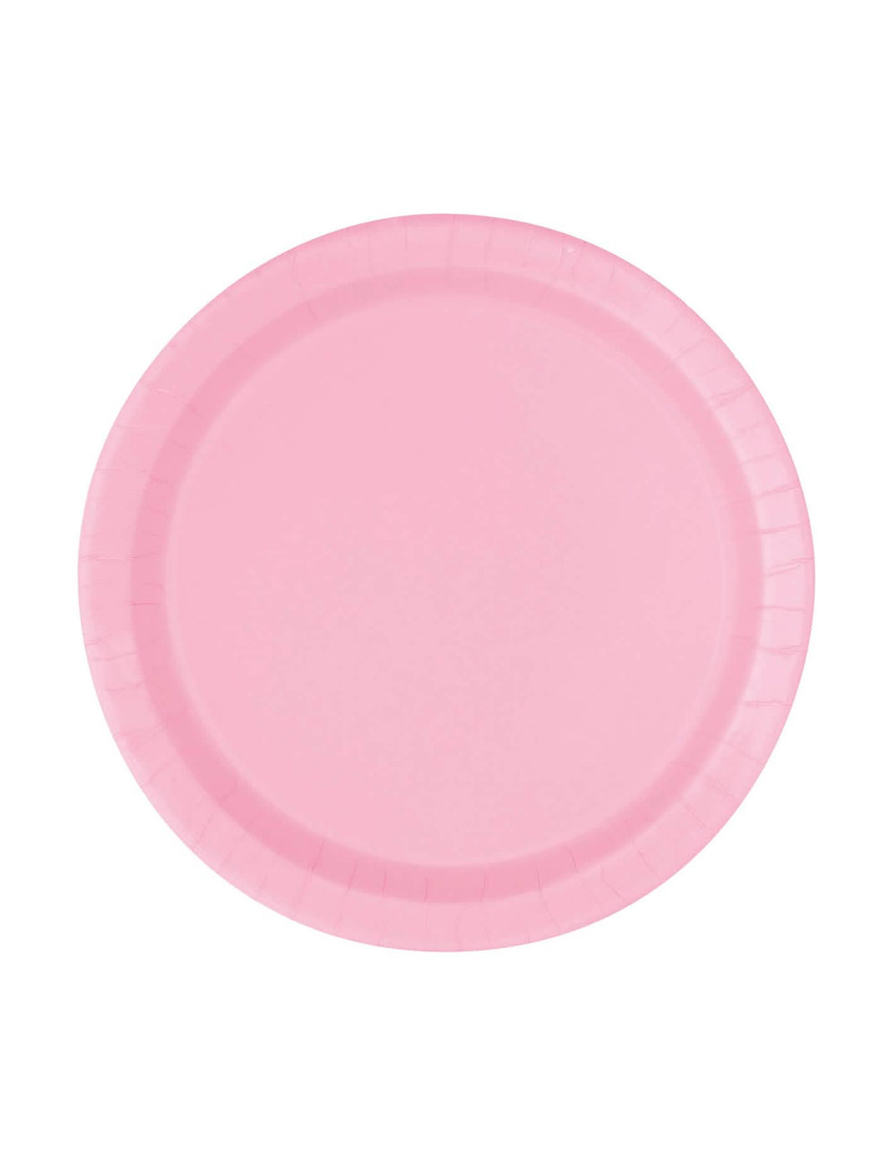 Pratos pequenos de cartão cor de rosa claro