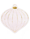 Serviettes boules de Noël rose poudré et doré