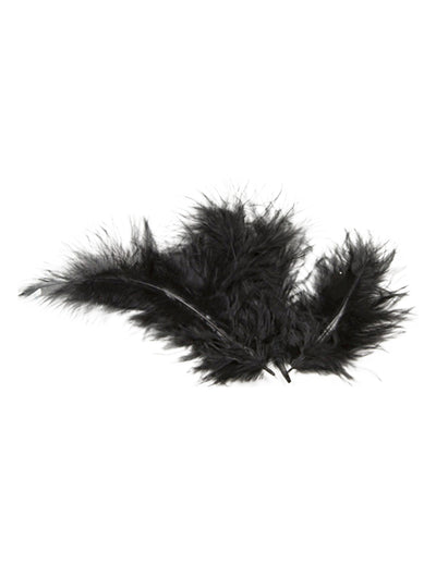 20 plumes de décoration pour table noires
