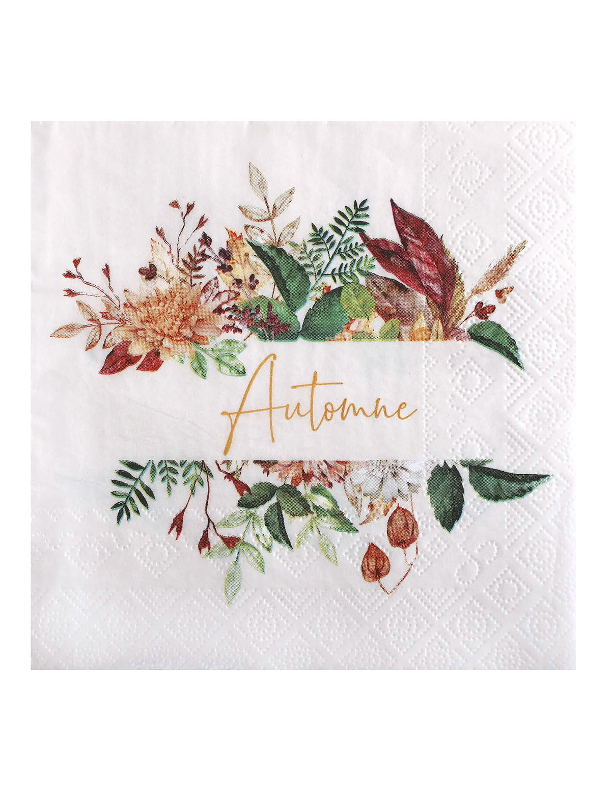 20 guardanapos Outono Floral 33 x 33 cm