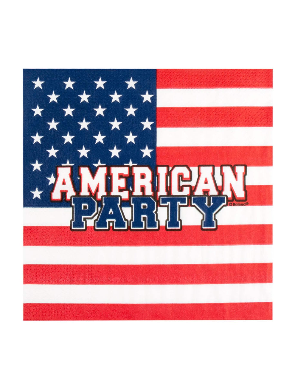 Detalhe do motivo dos guardanapos American party