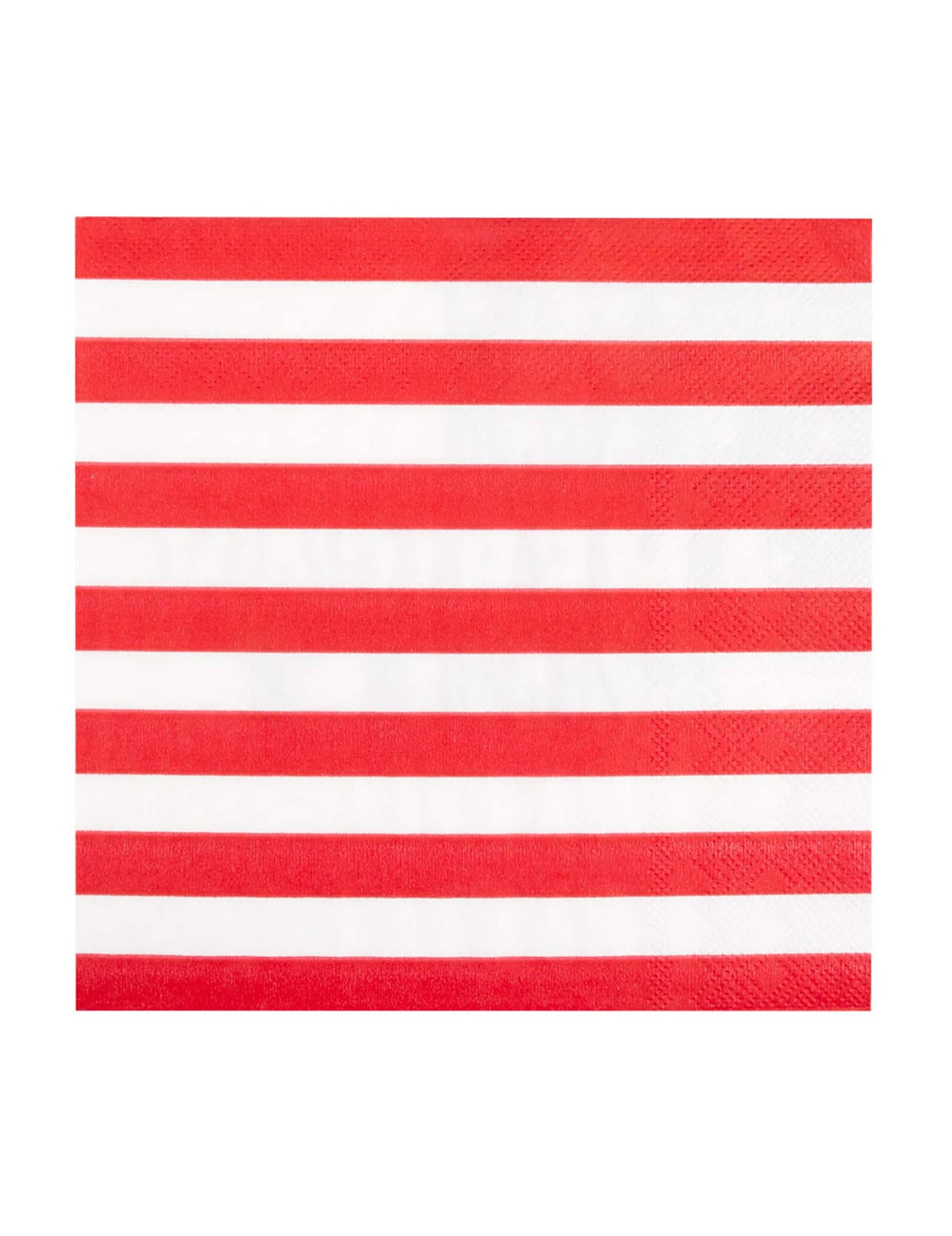 Detalhe das riscas vermelhas e brancas dos guardanapos American party