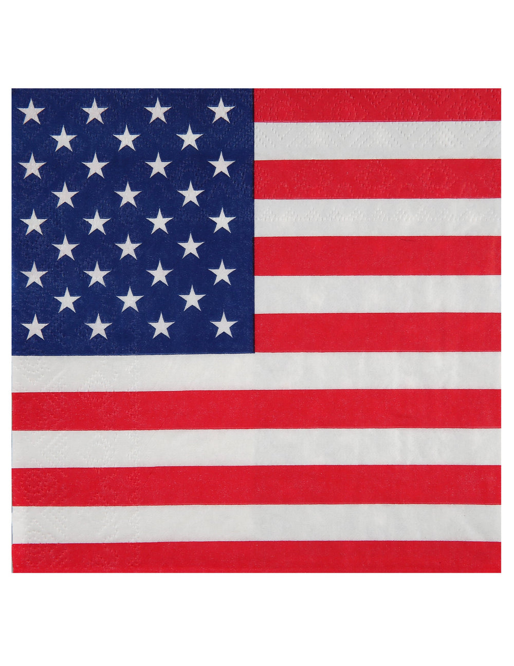 Serviettes en papier Amérique drapeau USA rouge blanc et bleu
