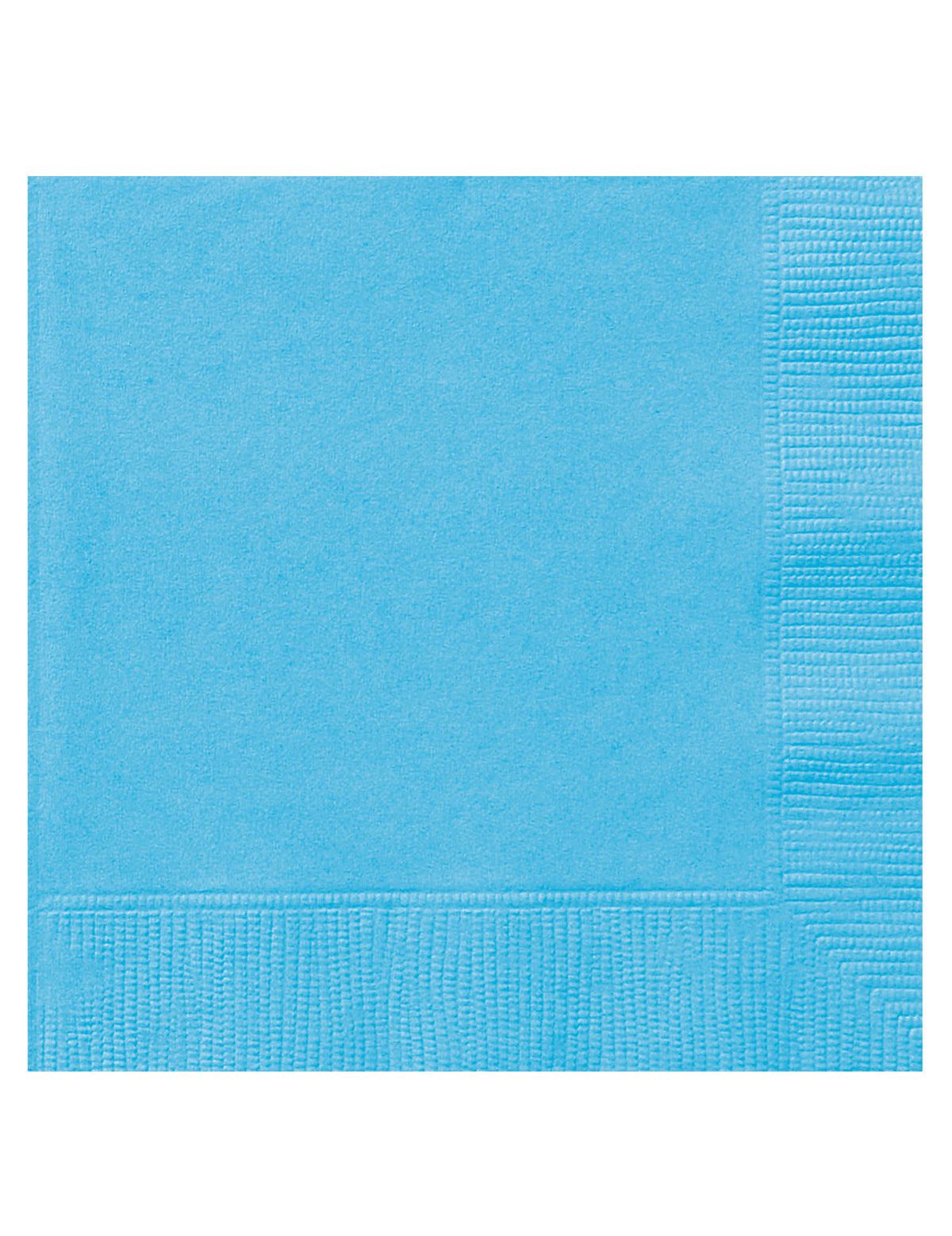 Serviettes en papier bleu ciel