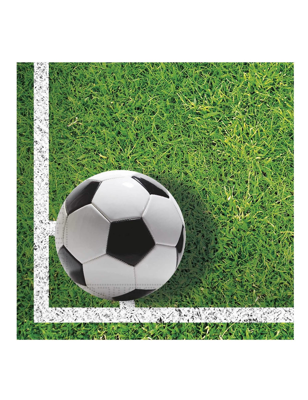 guardanapos de papel de futebol para festa com motivo de campo de futebol verde