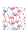 Serviettes en papier flamants colorés pour décor de fête roses et bleues home compostable