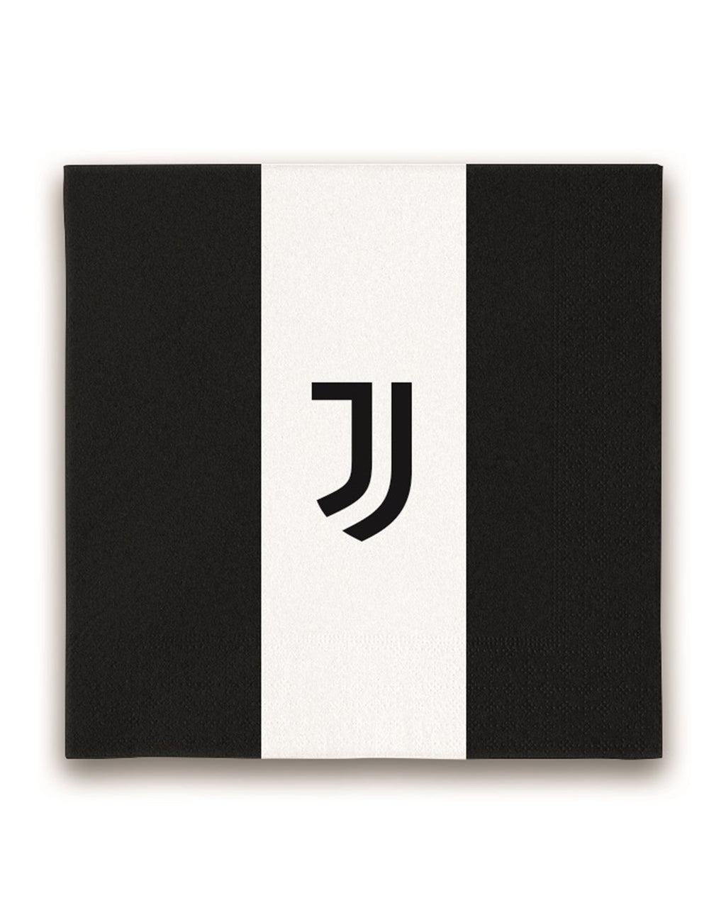 Serviettes en papier Juventus pour fête noir et blanc