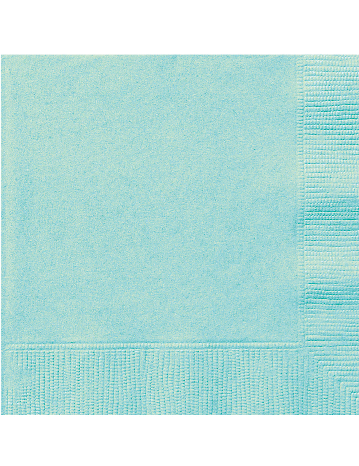 20 serviettes en papier menthe couleur vert menthe avec relief