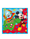 Serviettes en papier Mickey Mouse pour enfant multicolores avec la maison de Mickey