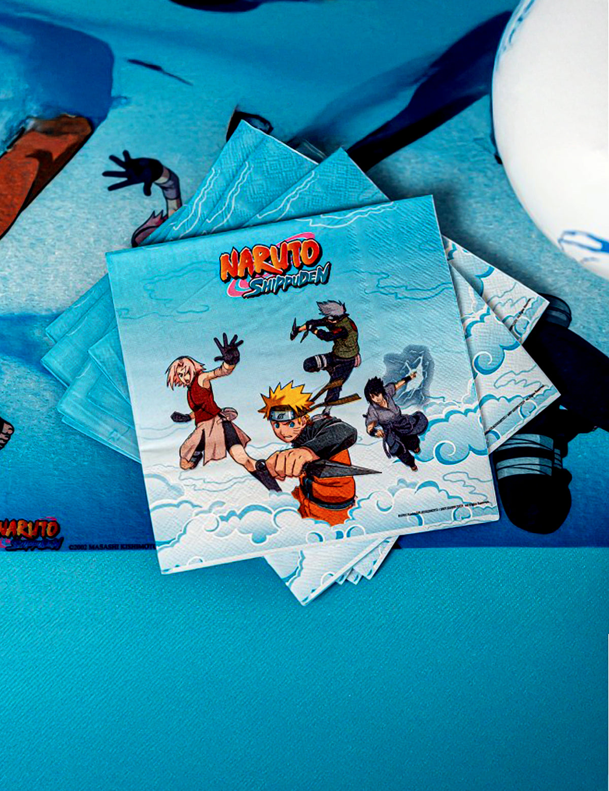 20 Guardanapos de papel Naruto Shippuden™ 33 x 33 cm