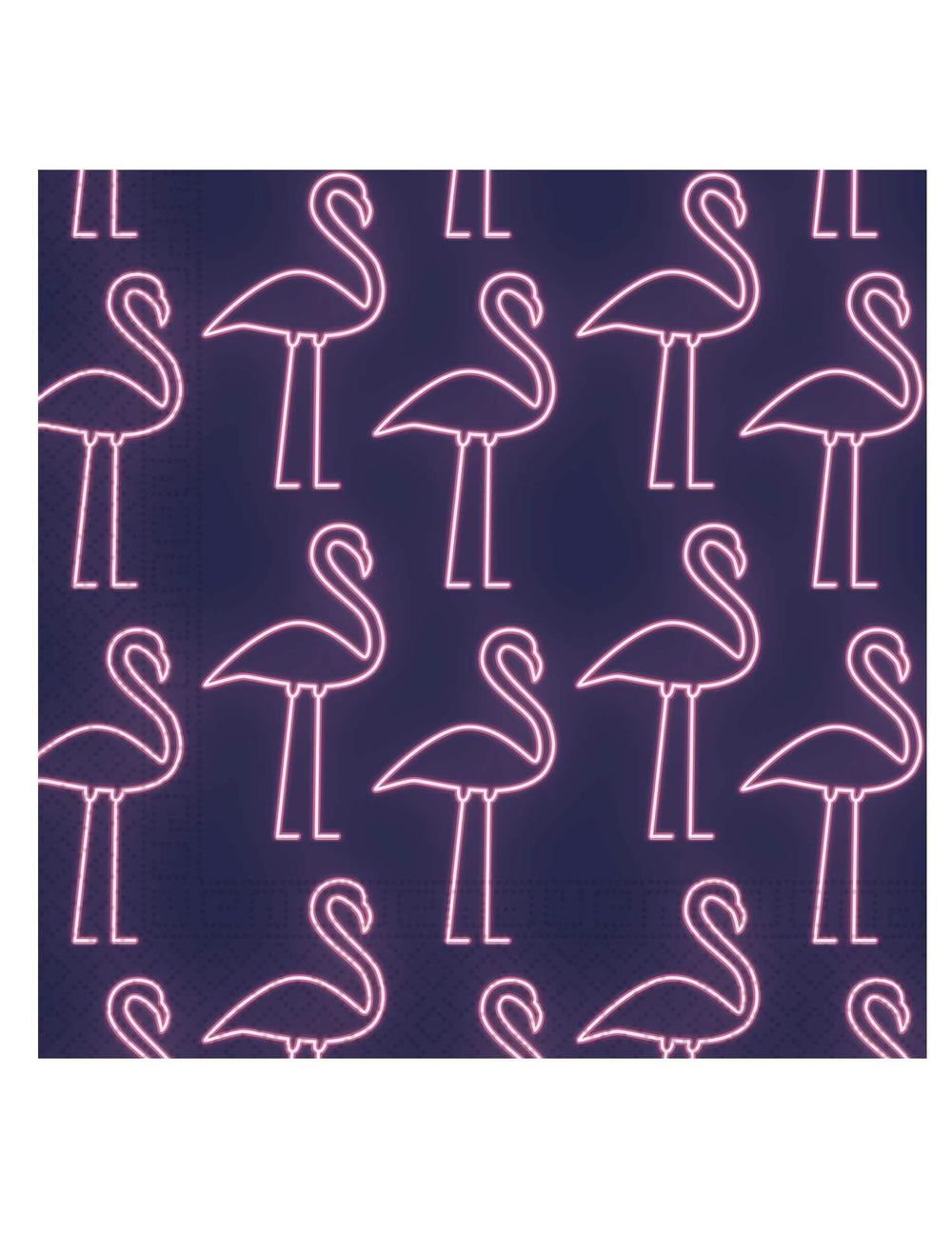 guardanapos de papel com flamingos cor de rosa para decoração de festa néon cor de rosa e azul-marinho