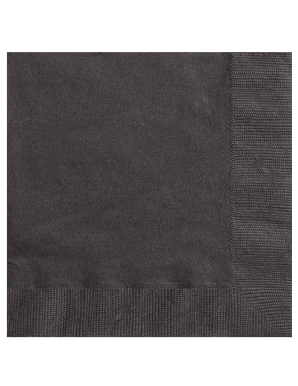 20 serviettes en papier noires