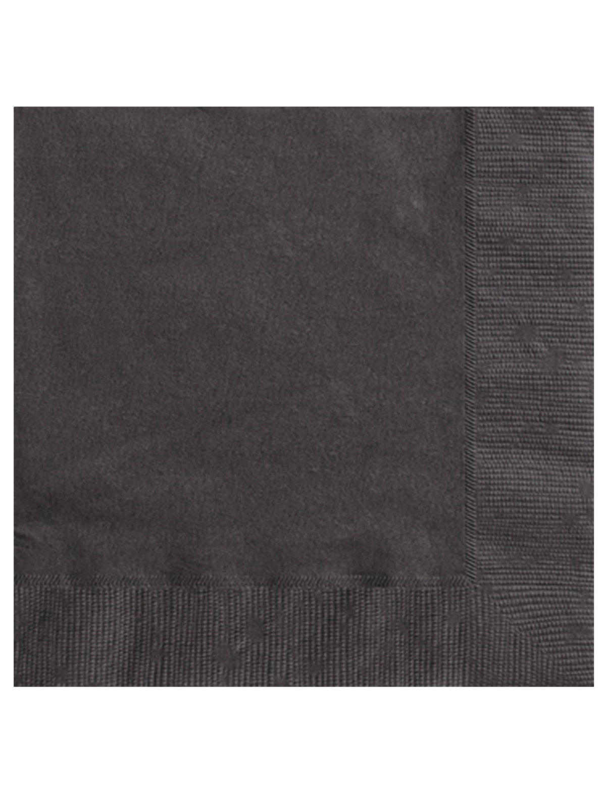 20 serviettes en papier noires