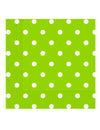 20 serviettes en papier à pois pour fête vert pomme et blanc