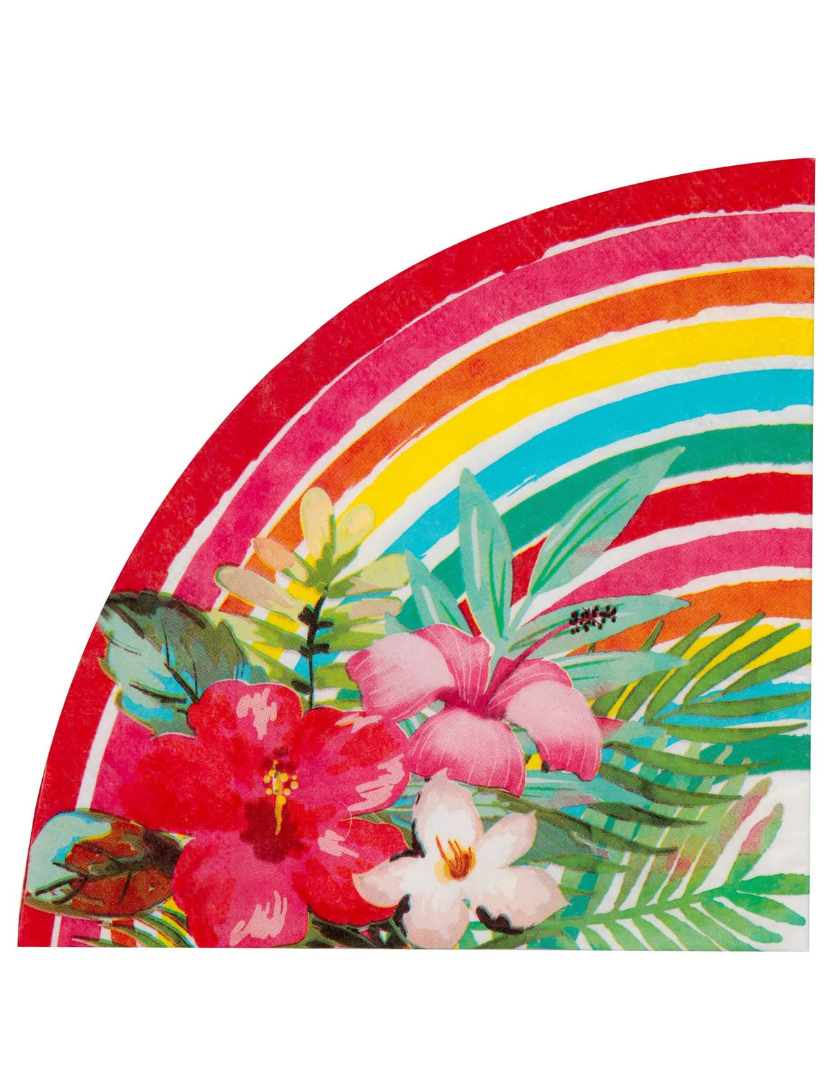 Guardanapos de papel Aloha multicoloridos para festa com flores de hibisco