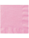 Serviettes en papier unies pour fête rose clair effet pastel