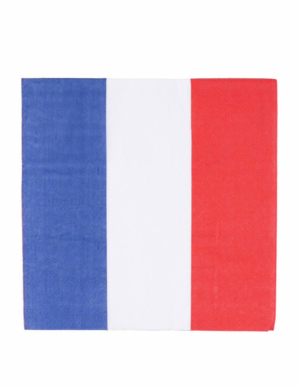 Serviettes tricolore pour fête bleu blanc rouge