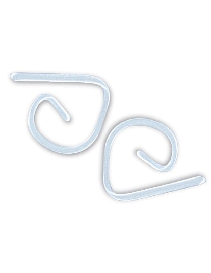 24 clips de nappe en plastique transparent