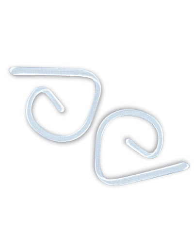 24 clips de nappe en plastique transparent