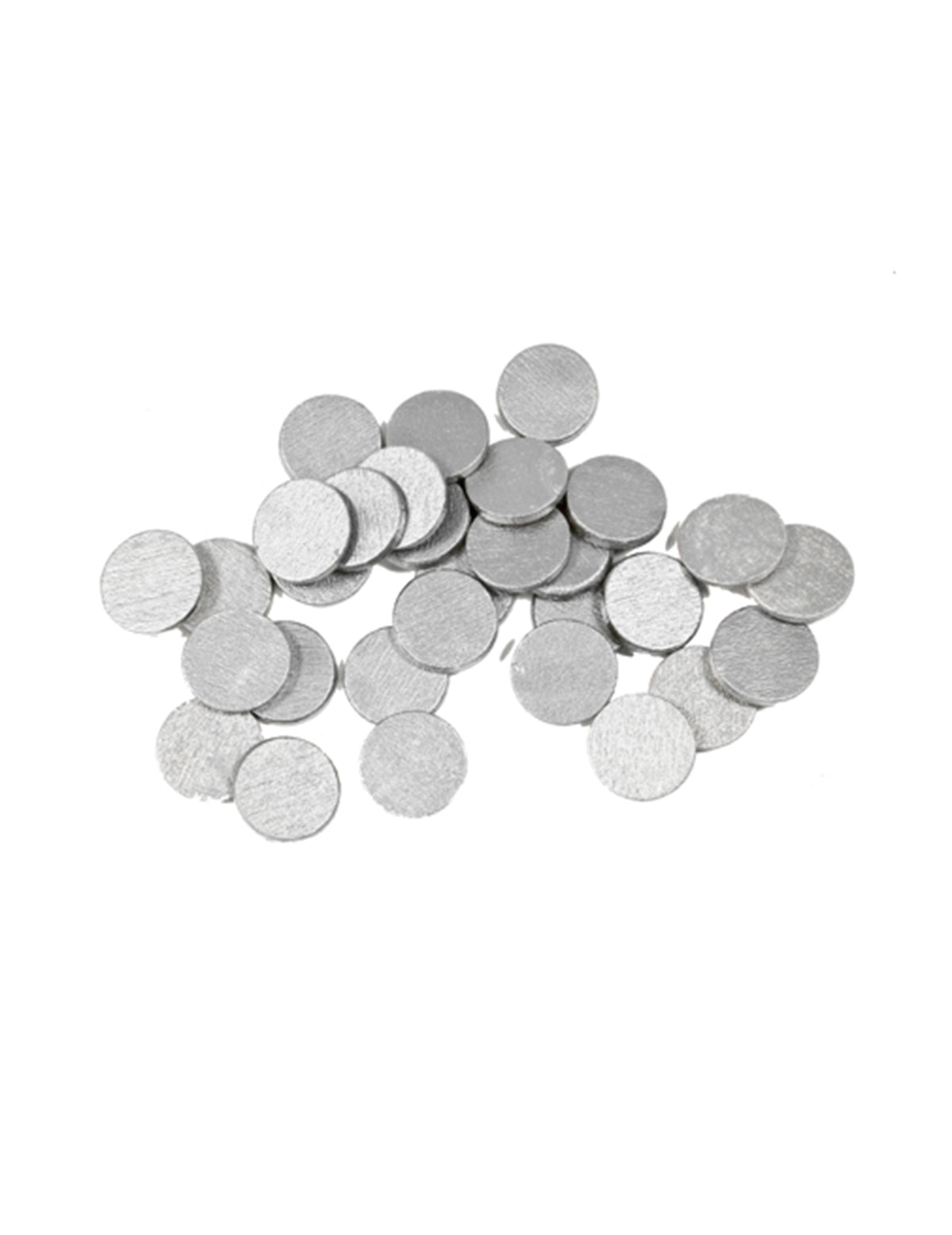 Confettis de table ronds pour décoration de fête argent