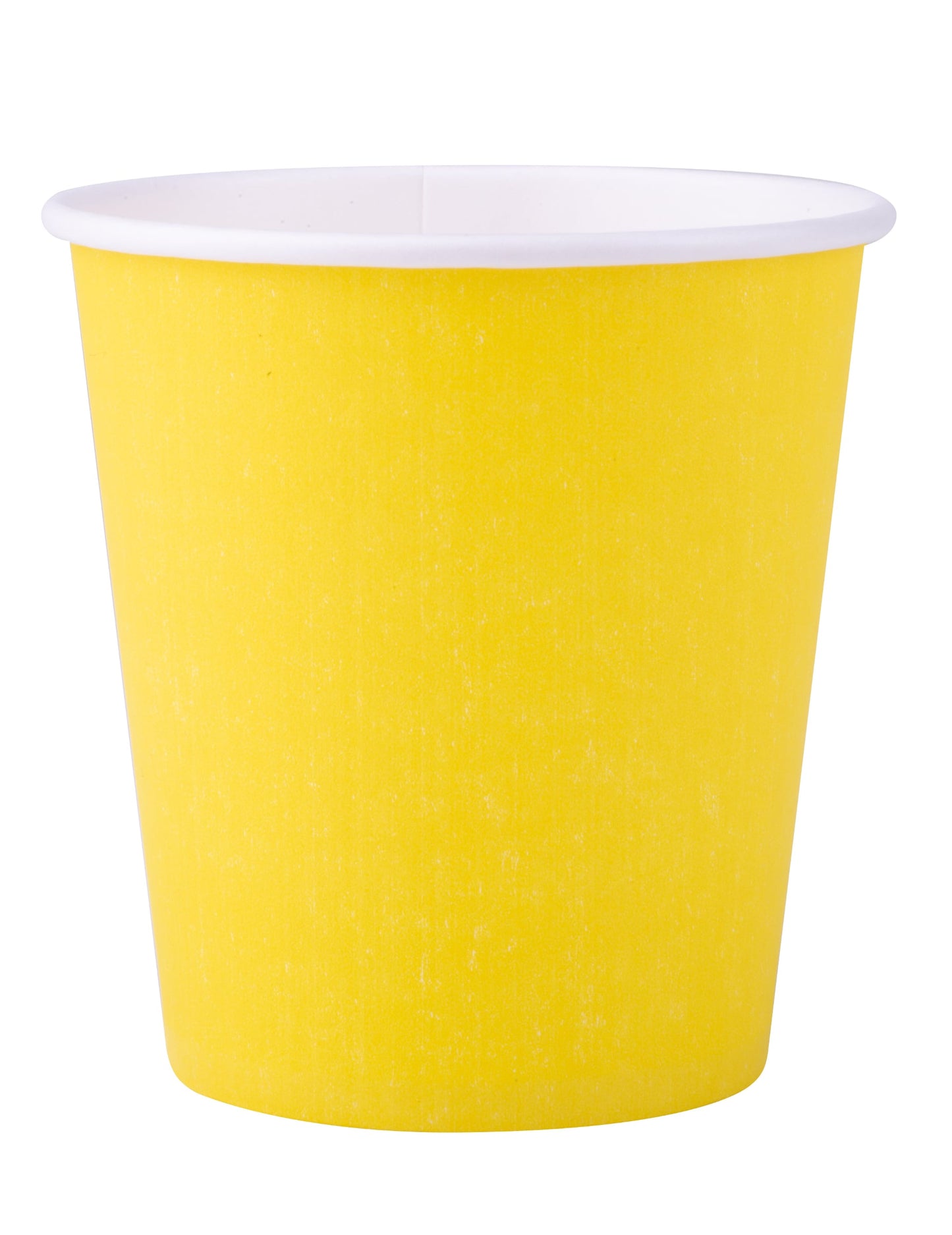 Gobelets en carton jaune uni