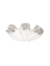 Plumes pailletées décoration pour fête blanches et argentées