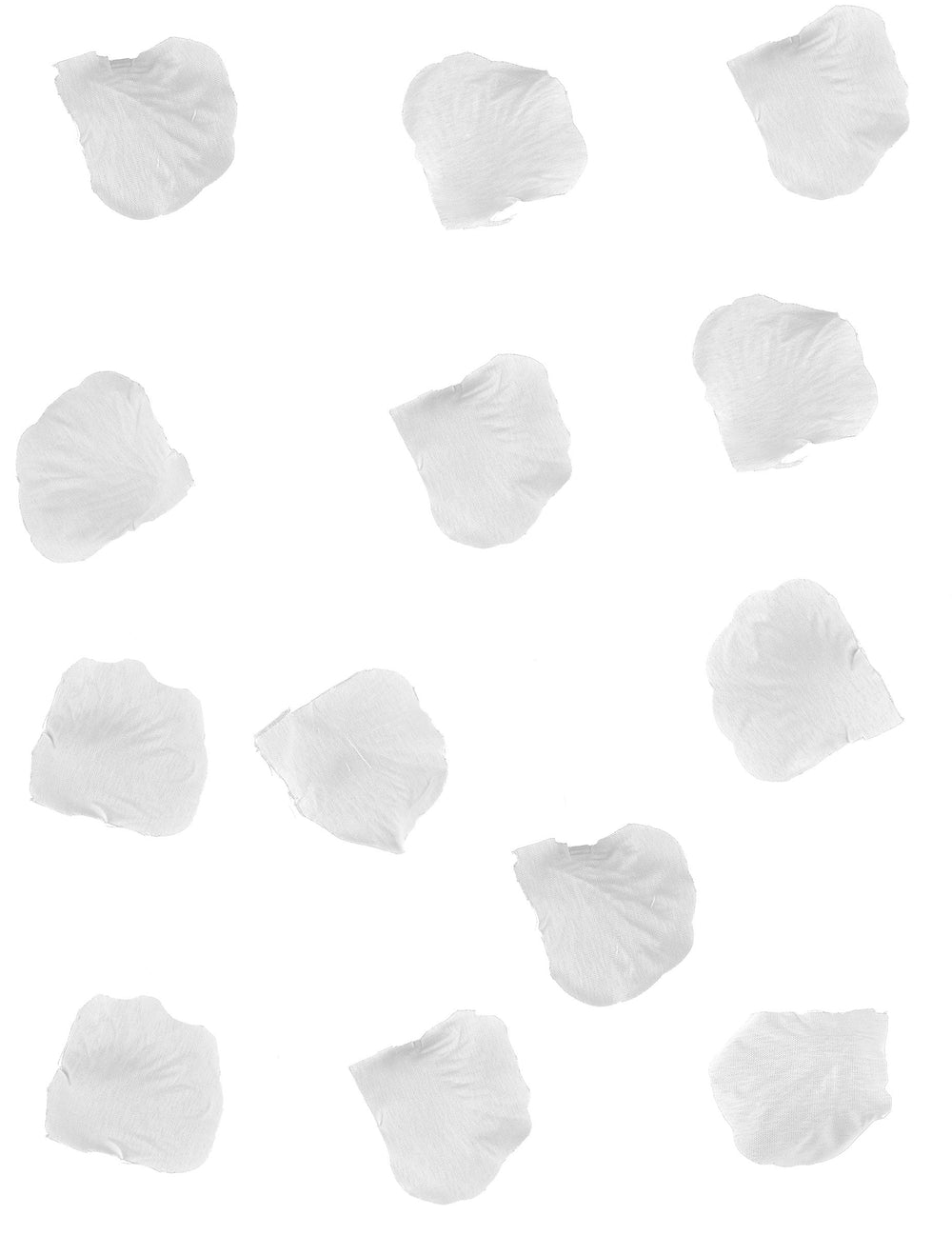 Lot de 288 pétales pour décoration de fête blancs