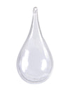 Contenant goutte d'eau à suspendre pour décoration de fête transparent