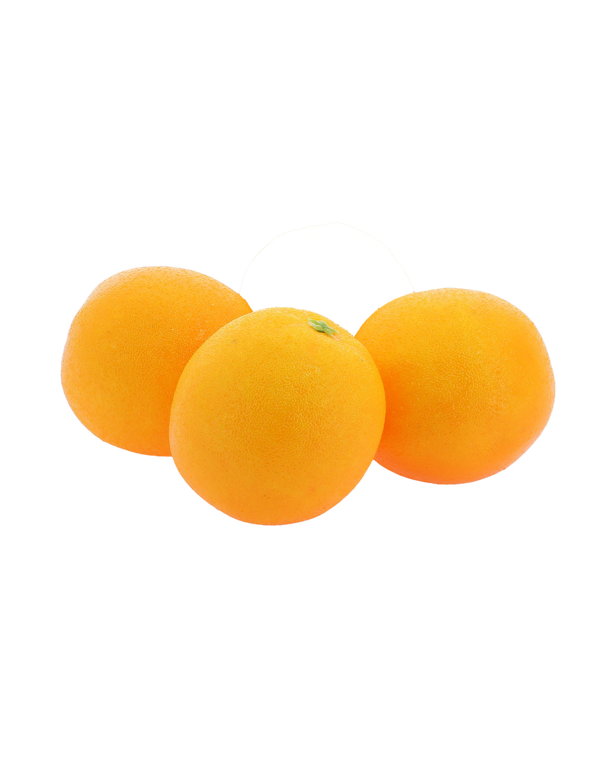 3 Laranjas artificiais decorativas 8 cm