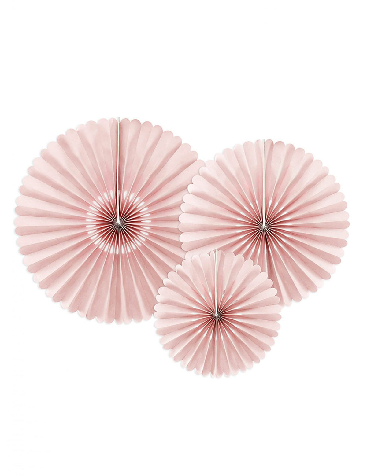 3 rosáceas decorativas em papel para casamento rosa pó