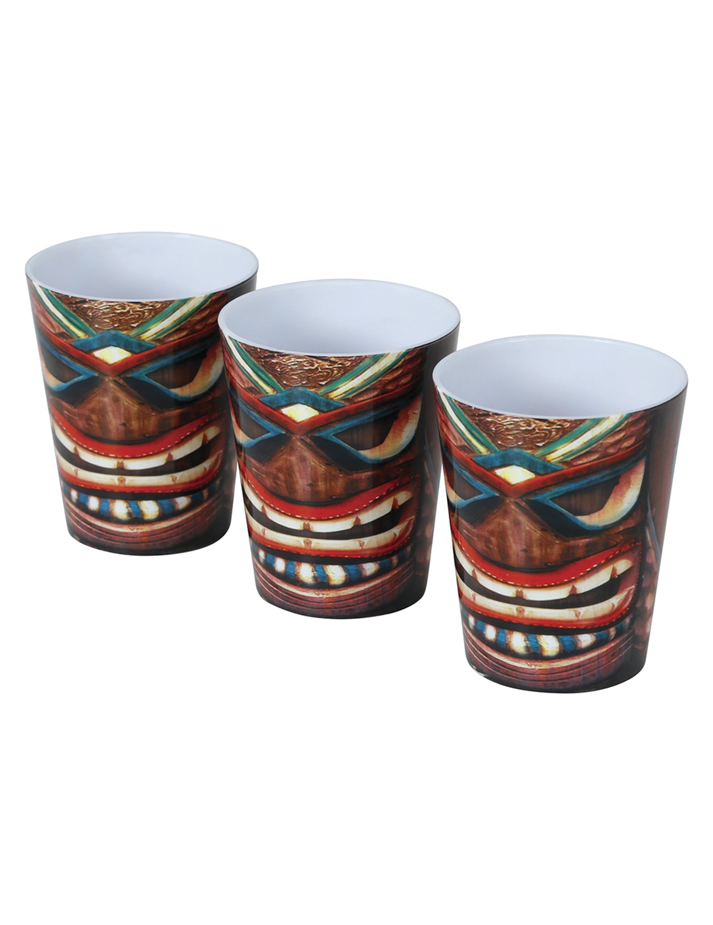 3 copos de shot tiki havaianos