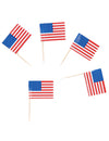 Gros plan sur un pic drapeau USA